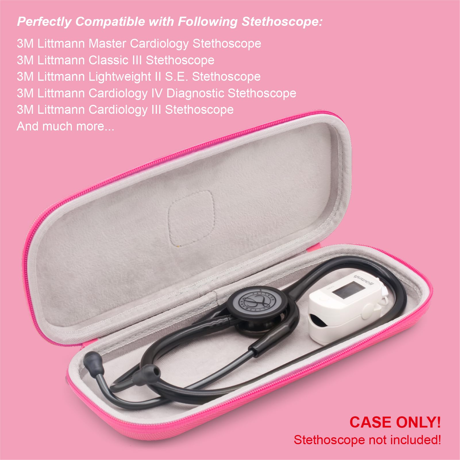 Littmann 聴診器 ケース付き Amazon.co.jp: PROHAPI ハード聴診器ケース、軽量薄型聴診器ホルダー